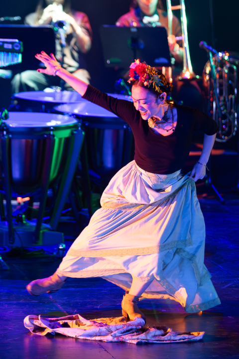 Student performs at Berklee a Les Arts: Larger than Life 