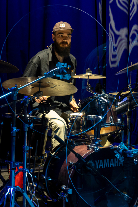 Student performs at the Berklee Ensemble Nights concert series