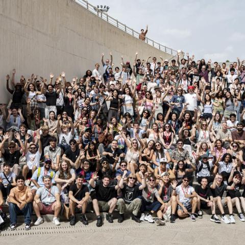 Berklee Valencia students group picture at Convocation Day 
