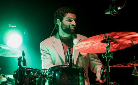 Drummer performing at Berklee a Les Arts.