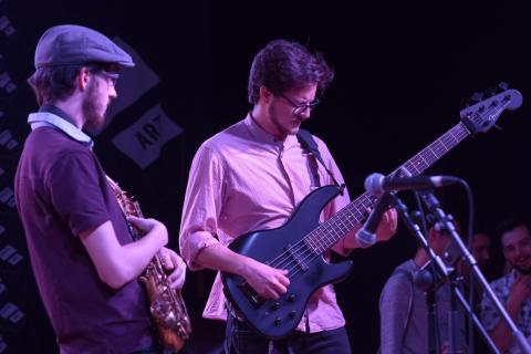 bass student playing 