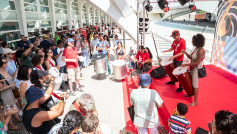 Batucada Workshop at La Fira de Berklee 