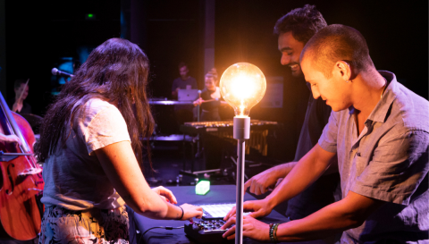 Students experiment at the Museu de les Ciències