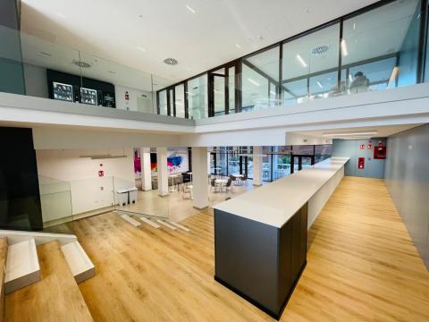 Entry lounge of the MiCampus residence. 